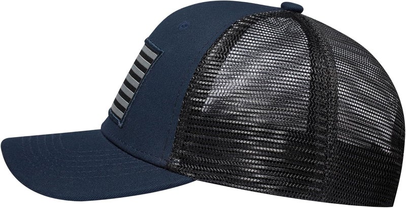 AURR American Flag Trucker Hat, Patriotic Baseball Cap for Men & Women, Breathable Mesh Adjustable Snapback, USA Flag Patch - Image 3